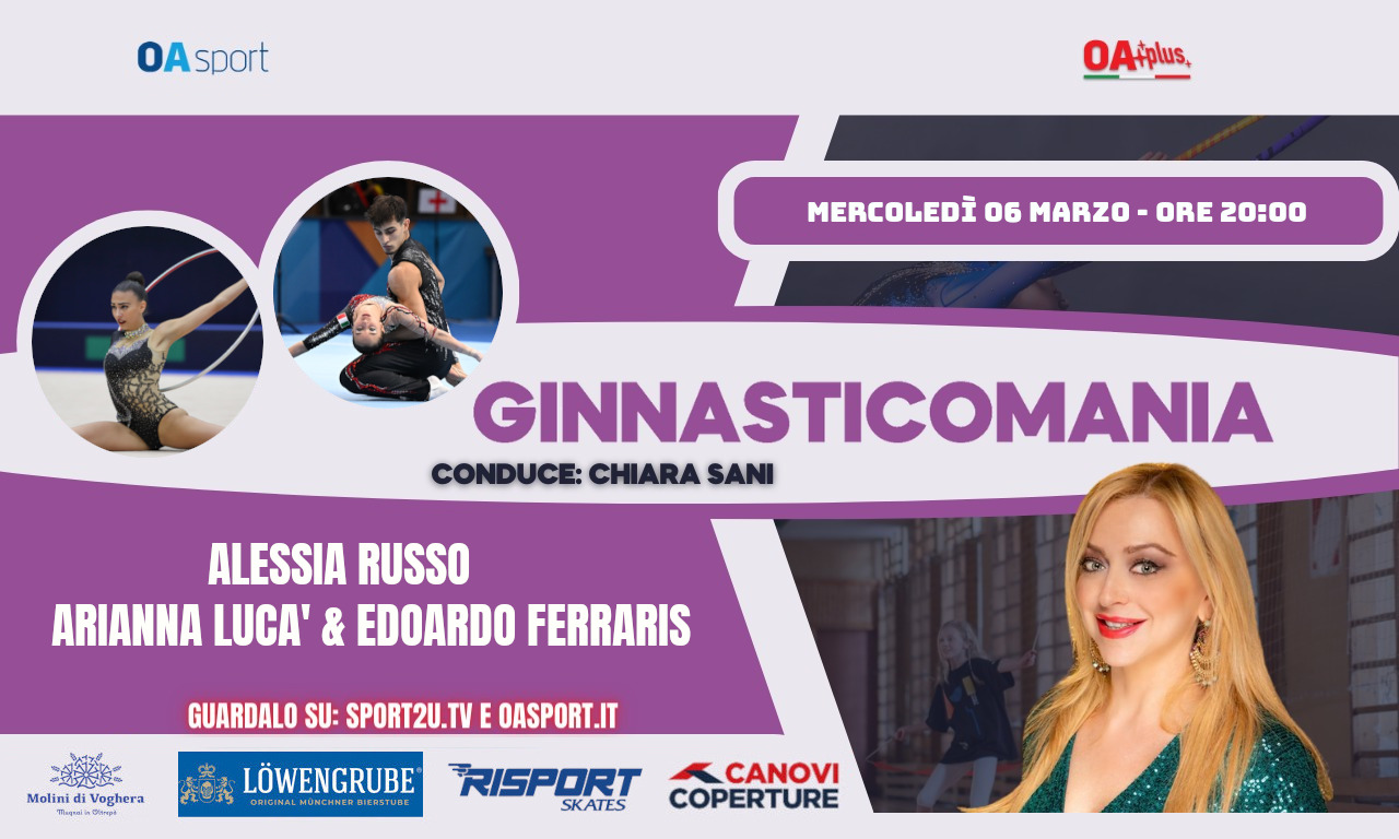 Alessia Russo, Arianna Lucà ed Edoardo Ferraris a Ginnasticomania 06.03.24